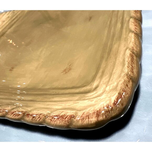 Artimino Tuscan Countryside Sage Stoneware Square 2 Plates Set - Picture 7 of 8